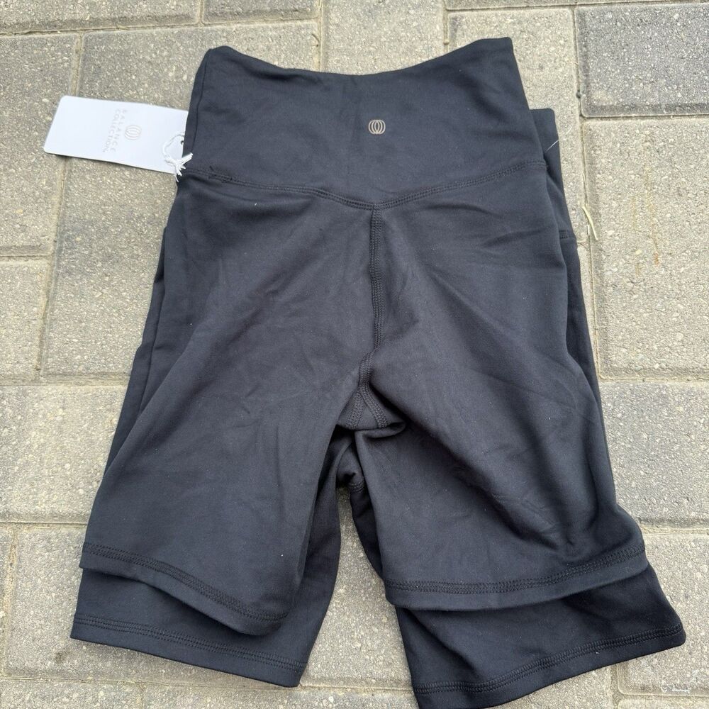 2 PACK CALIA Carrie Underwood crossover Bermuda Bike Shorts Black NWT XS - Picture 5 of 7